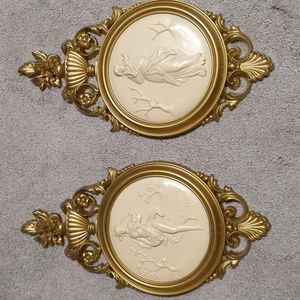 Retro Vintage Syroco Wall Decor Set